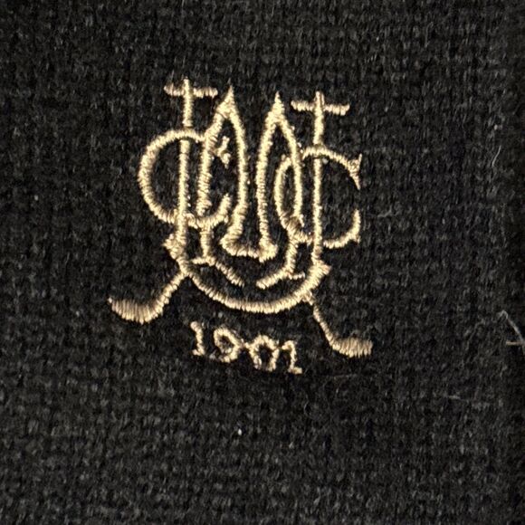 Peter Scott Cashmere Sweater Made in Scotland UMCC Argyle Men's 46 - Montclair - Picture 9 of 9